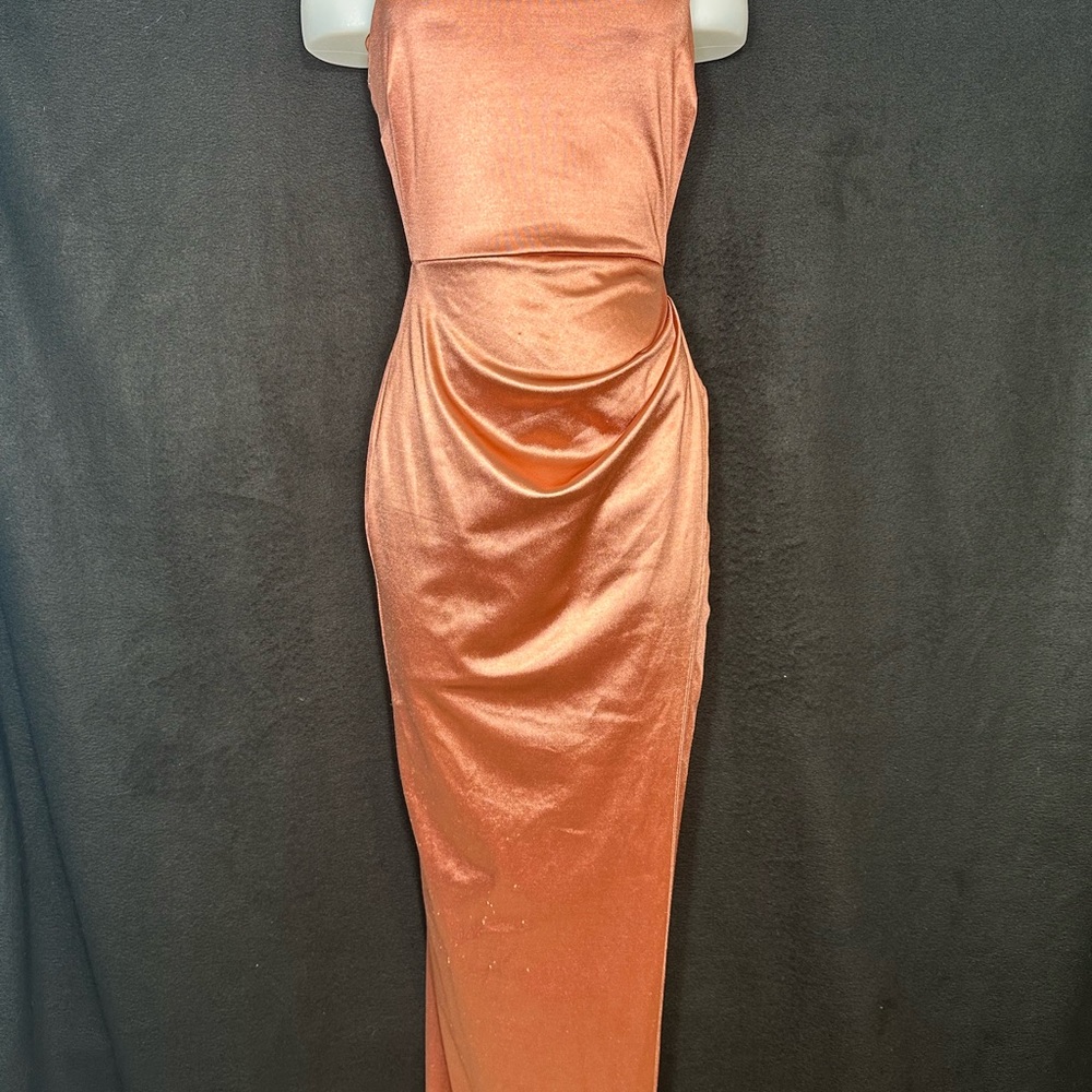 Women's S Coral Lucille Formal Satin Mermaid Dress - Windsor